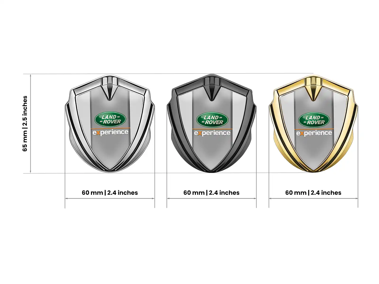 Land Rover 3D Emblem Abzeichen Max Stil Solides 3D Metall